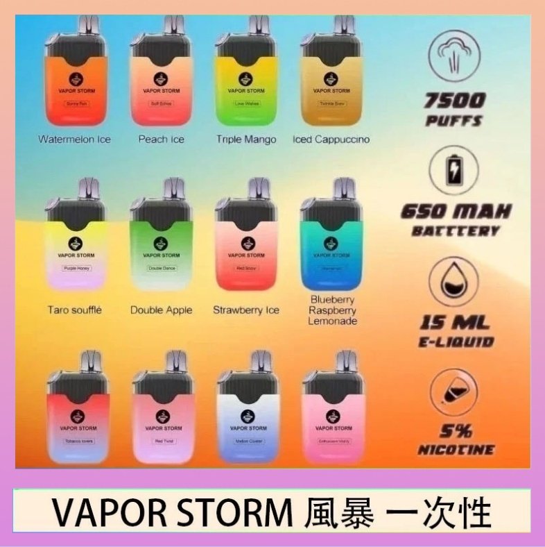 Vapor Storm風暴 Vapor Storm風暴電子煙7500口(5%)一次性